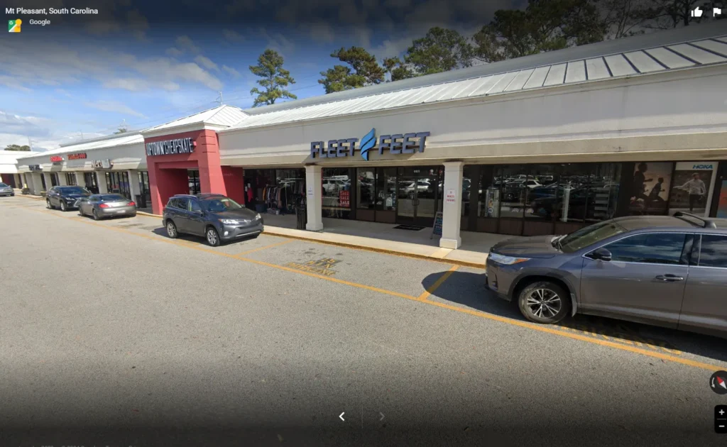 google map of a fleetfeet store